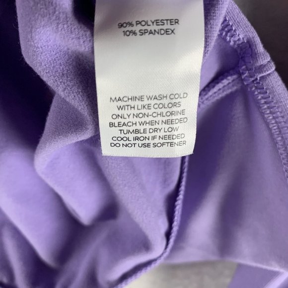 Alpine Design Top Womens Large Purple Polyester Stretch Zip Field Knit 7212 - Picture 6 of 9